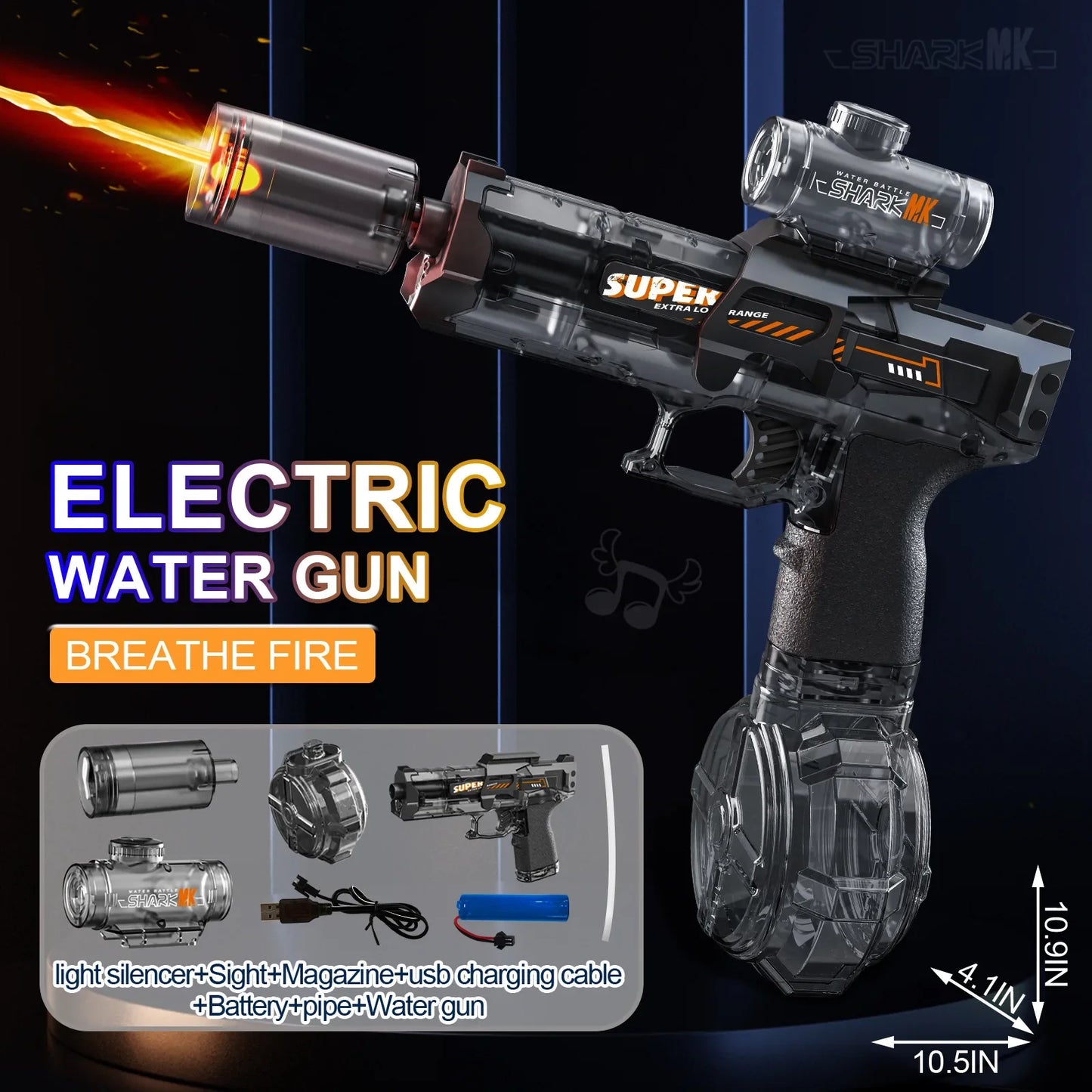 LED Rapid Fire Tactical Blaster