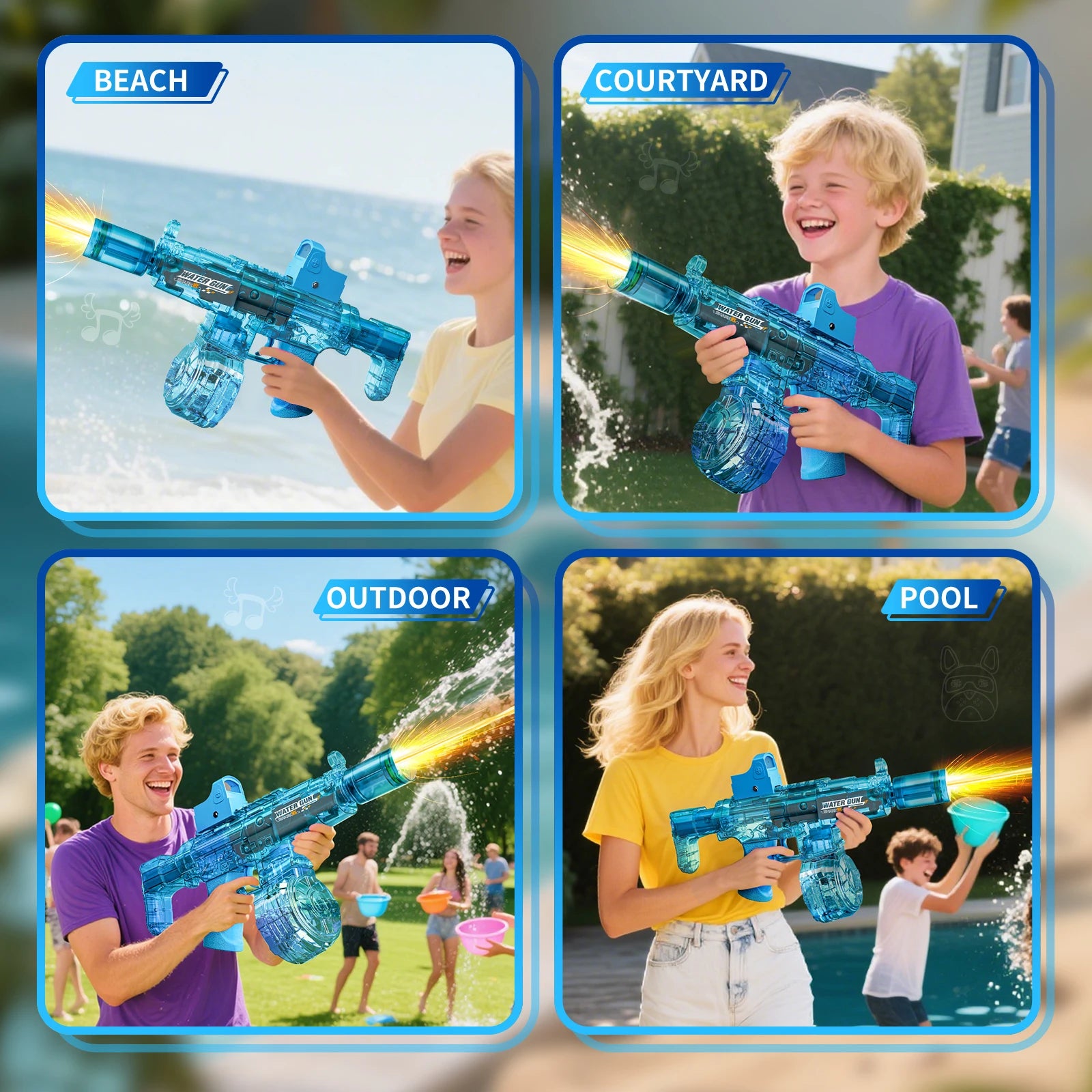 Tactical Electric Recoil Water Blaster