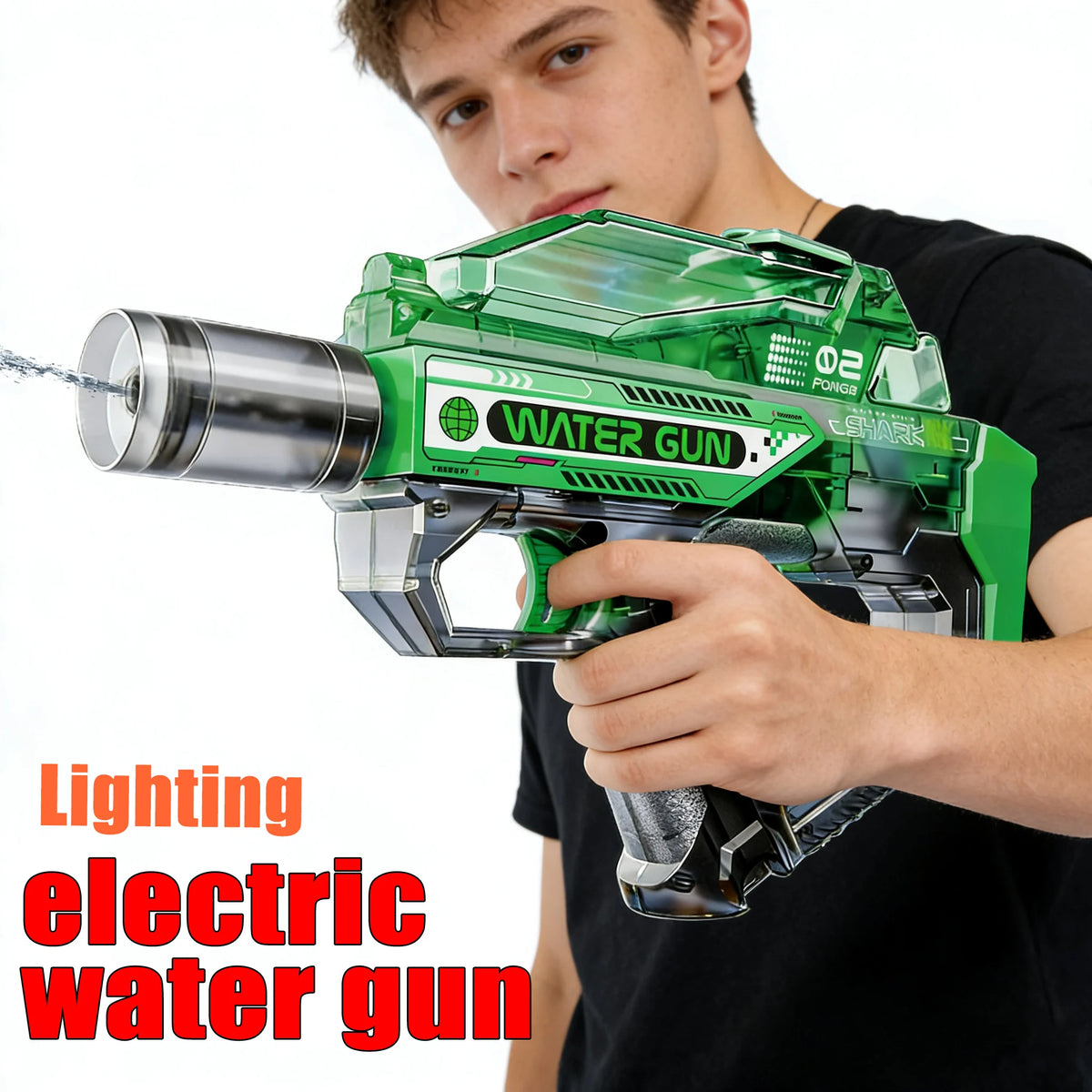 Automatic Rapid-Fire LED Water Blaster