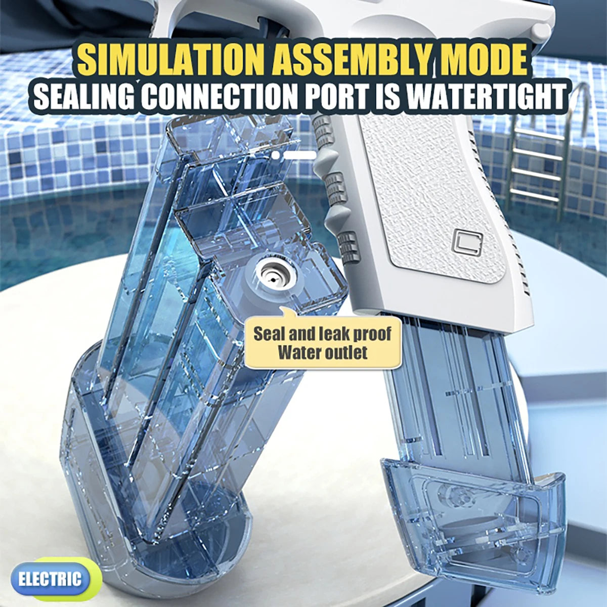 Elite Dual-Action Automatic Water Blaster - 3 Piece Pack